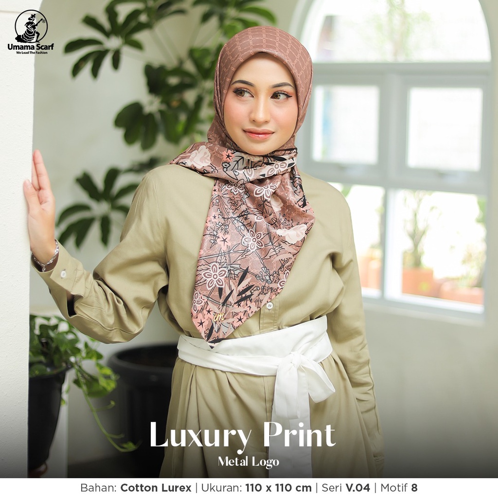 Kerudung Segiempat Lasercut Luxury Print By Umama Hijab Segiempat Motif Termurah Nayla Hija'b