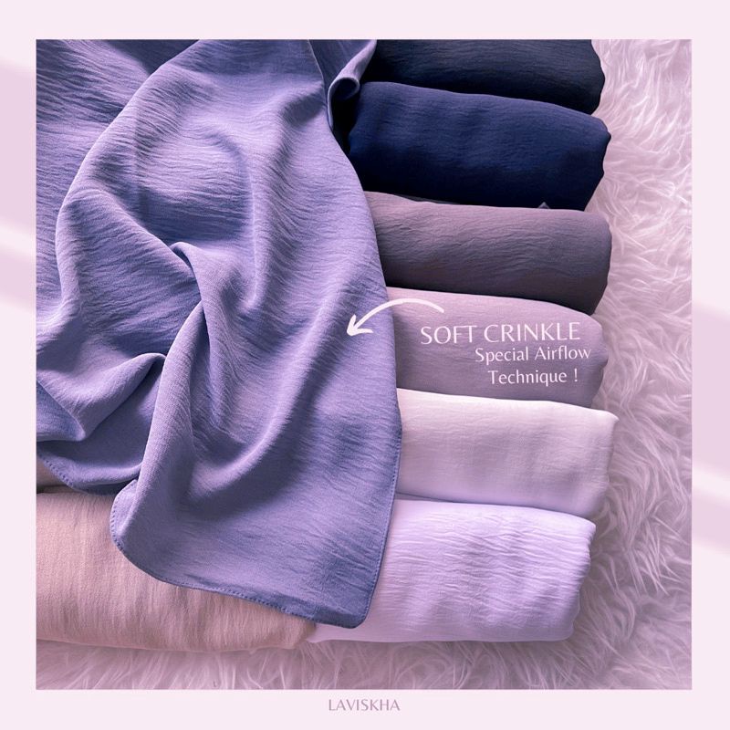 Fashmina Crinkle Airflow Premium Fashmina Hijab