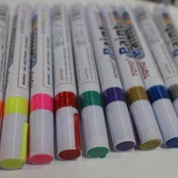 TERLARIS Spidol Ban Permanen Merk Toyo SPIDOL BAN TOYO ORIGINAL ASLI WARNA LENGKAP ベ