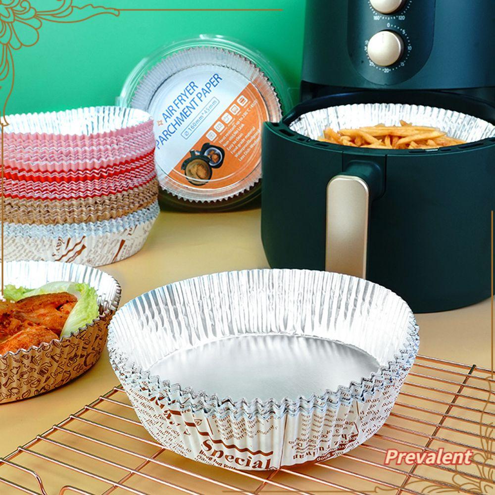 Preva 20Sheets Foil Liner Pot Sekali Pakai Memasak Untuk Baking Oil-Proof Nampan Timah Alumunium Foil Anti Lengket Untuk Air Fryer