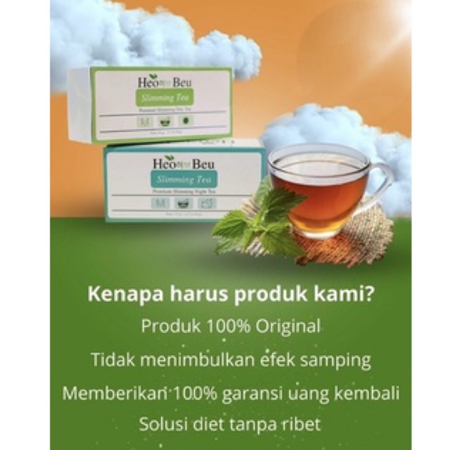 

TEH HEO BEU PENURUN BERAR BADAN ORIGINAL 1 Box Malam