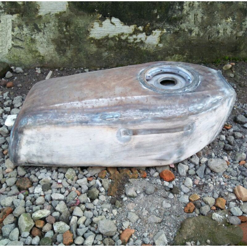 COVER TANGKI BENSIN HONDA GL 100 MODEL TUTUP NINJA TANGKI TENGKI GL 100 BAHAN DRUM TEBAL