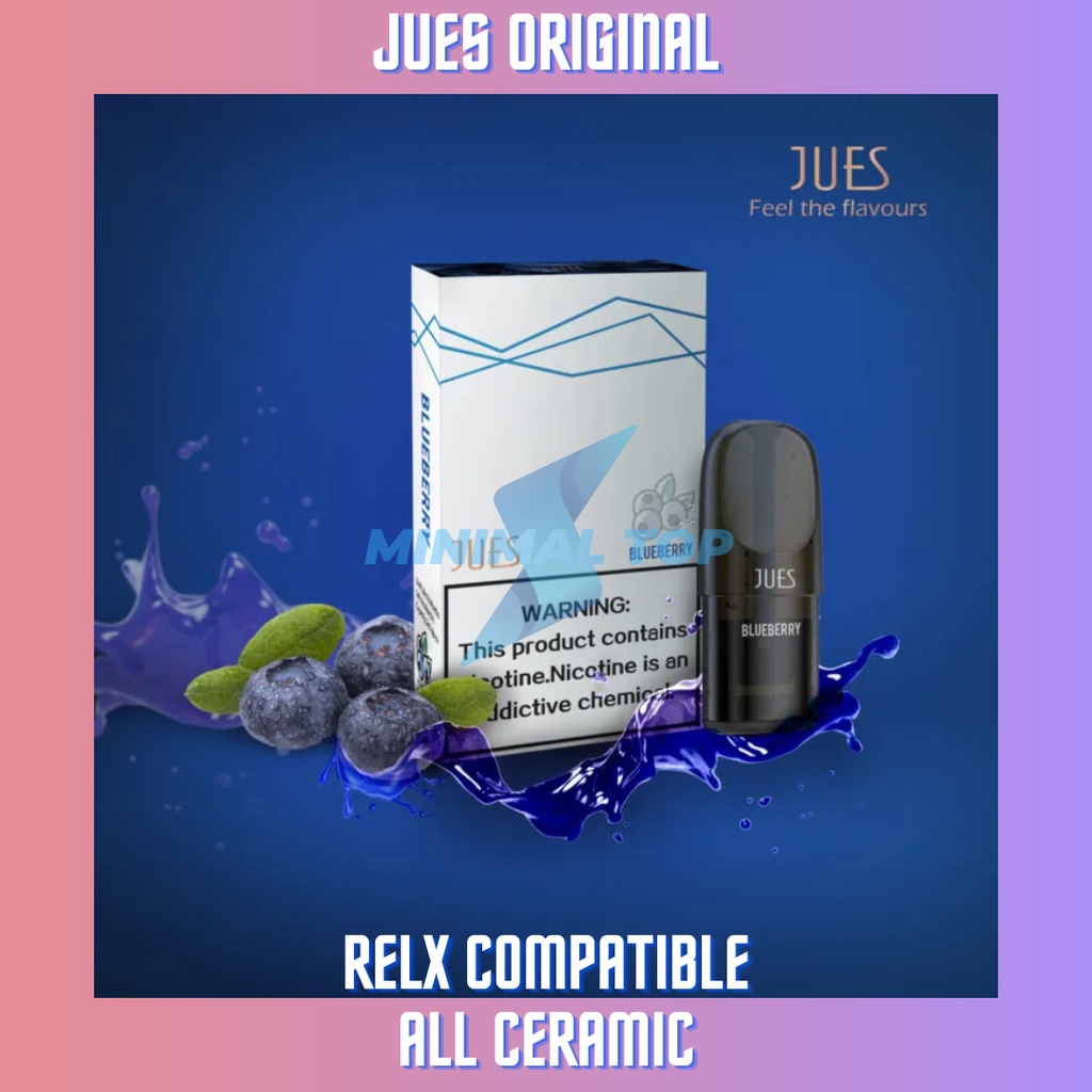 JUES Pods Pro Blueberry (Cocok dengan Relx Infinity Essential Phantom)