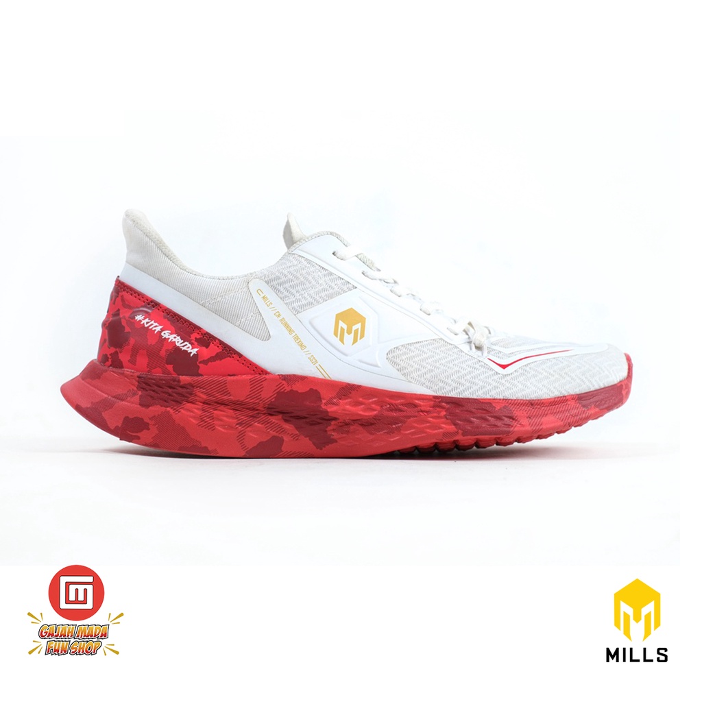 SEPATU OLAHRAGA / RUNNING MILLS TREXIMO OMEGA GARUDA - ROYAL RED/WHITE 9100105