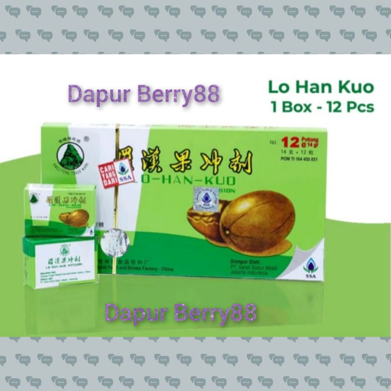 

Lohanko/ Lou Han Guo infusion Teh lohanko