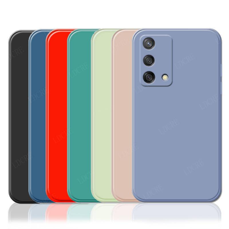 Untuk OPPO A74 A94 A54 A53 A53s 4G 5G Case Mewah Silikon Cair Shockproof Full Soft Cover