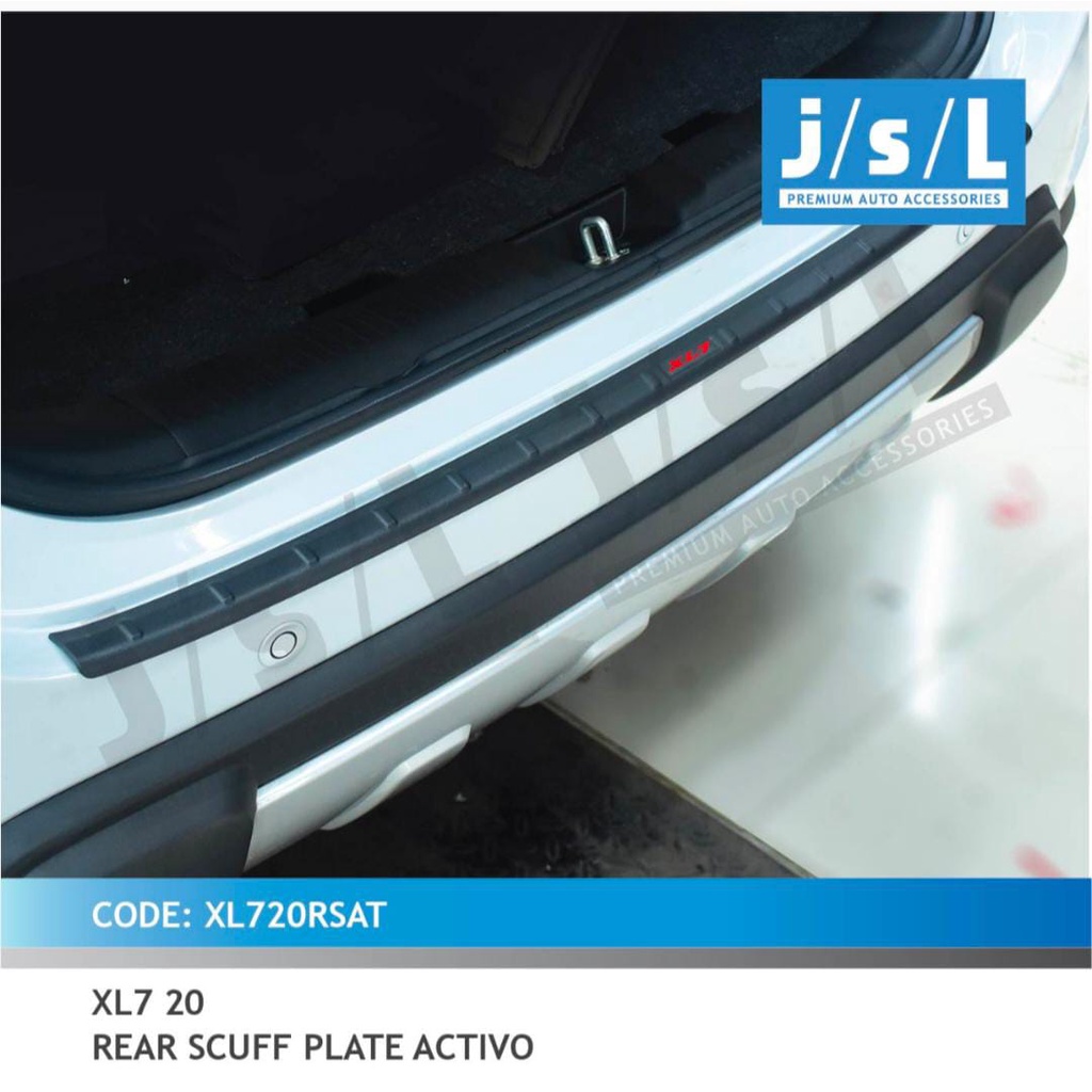 Sillplate Belakang Suzuki XL7 Rear Scuff Plate Activo Red JSL