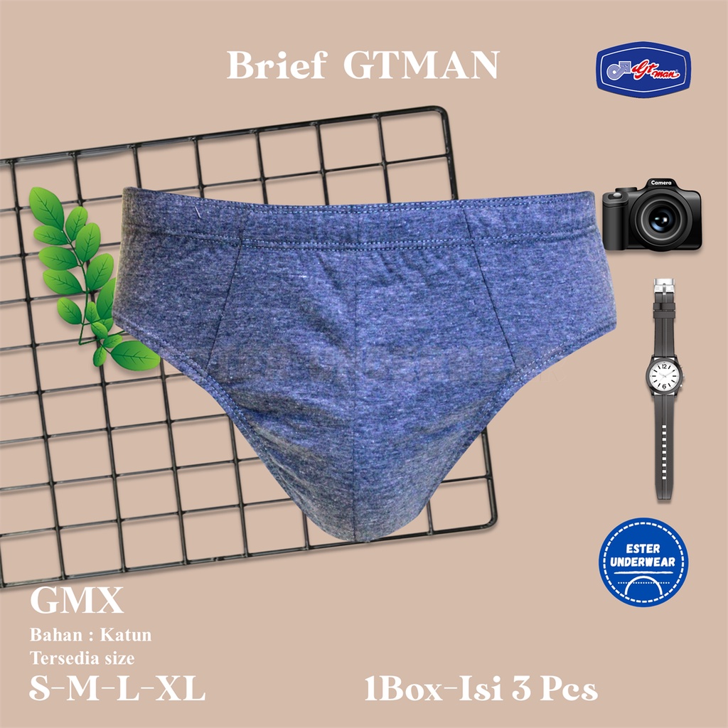 Celana Dalam Pria  GTMAN GMX ISI 3 PCS