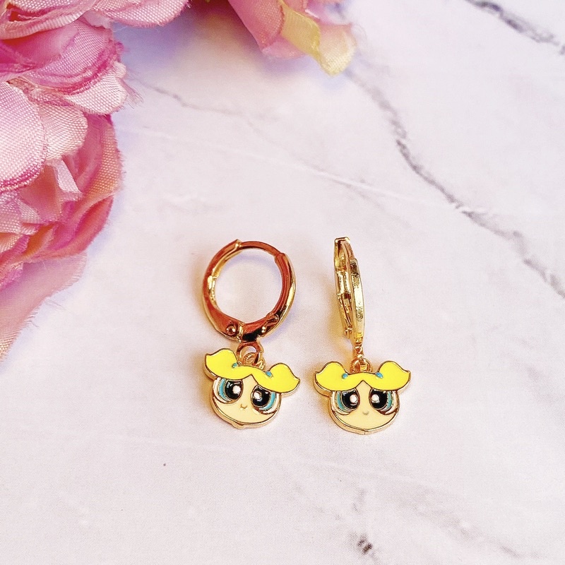 Anting Anak Bubbles Powerpuff Girls Anti Karat