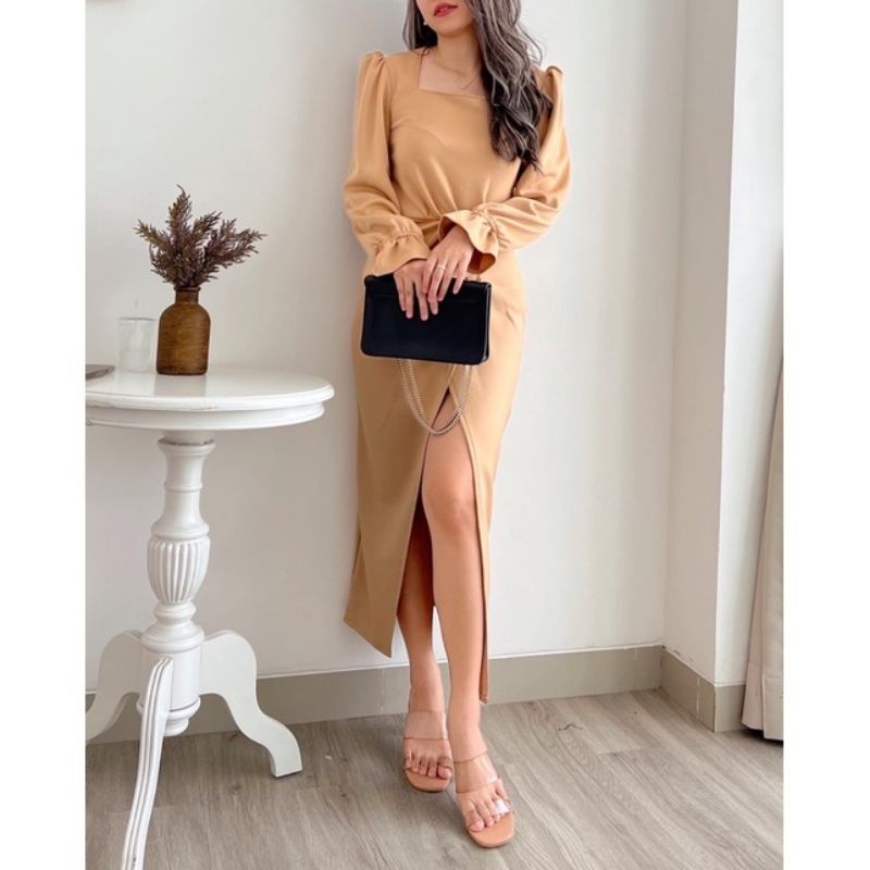 Casual Long Dress ivanca Maxi Dress Wanita elegant