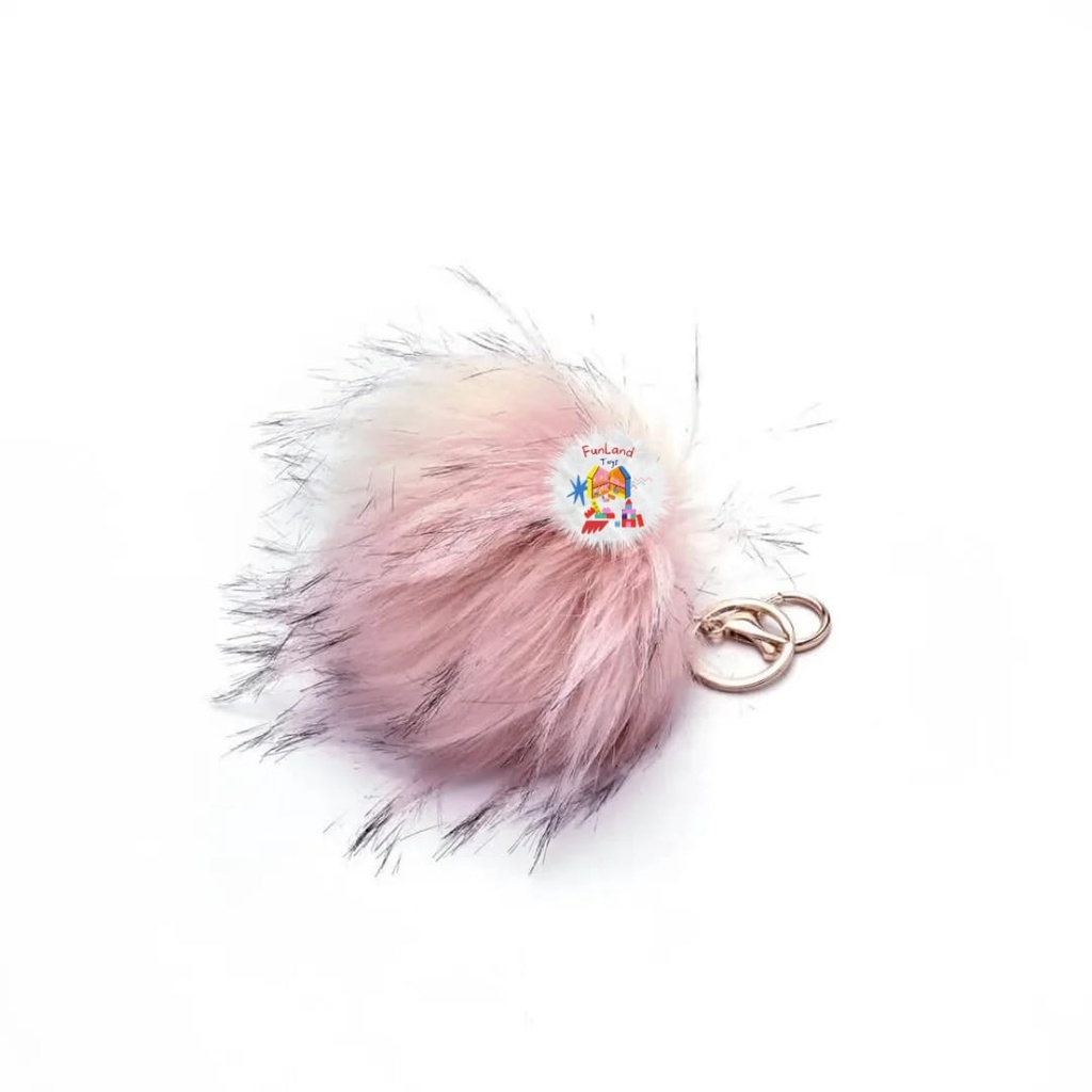 Happbrand Rose Fur Bag Charm