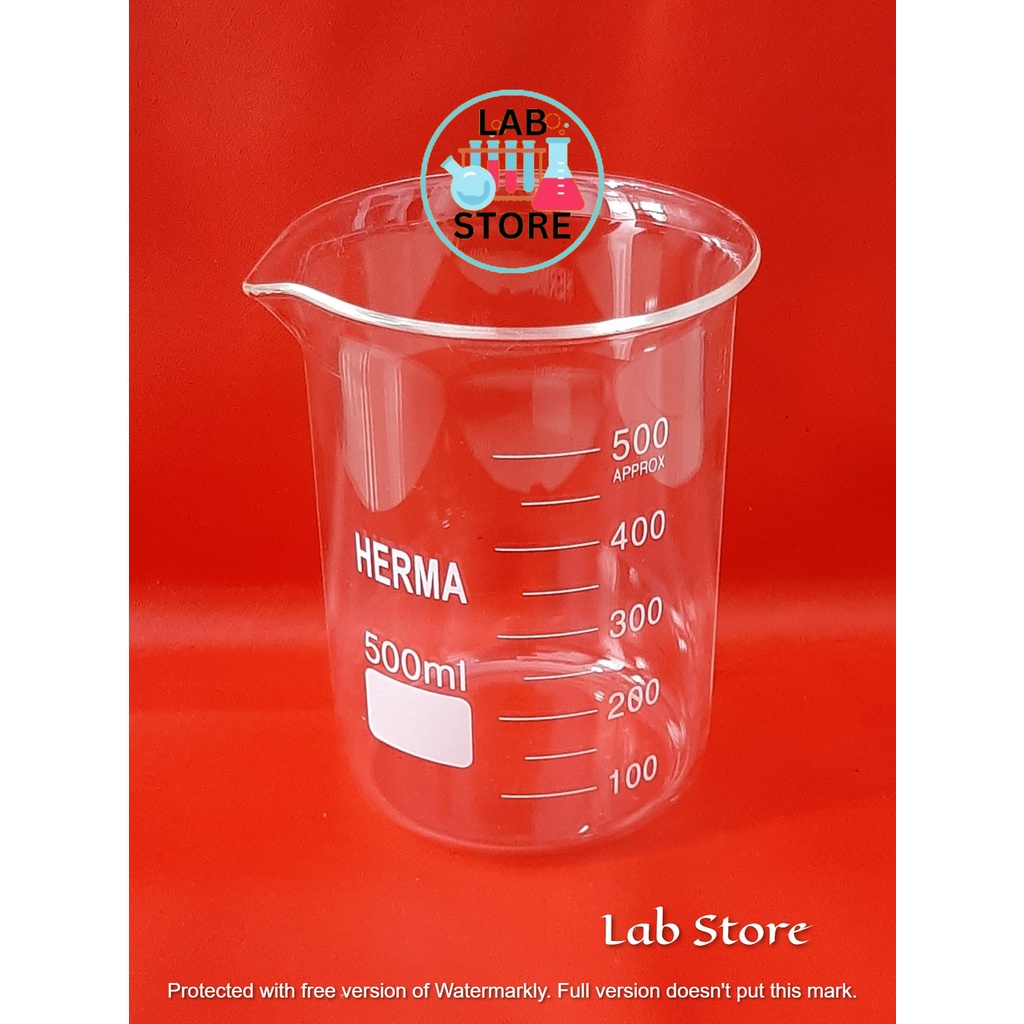 Beaker / Beaker 50ml Herma / Beaker Glass 50ml / Gelas Kimia 50ml HERMA