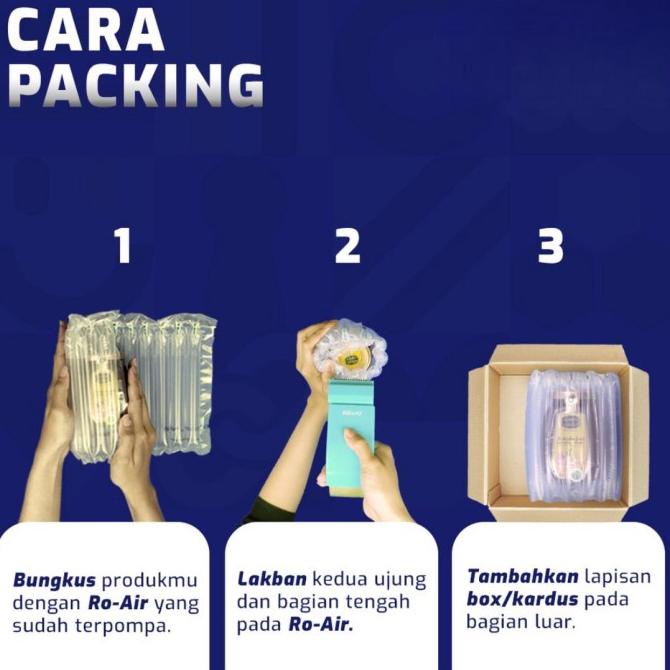 

(M-K6K(») Bubble Wrap Inflatable / Air Bag Cushion Packing Gelembung 50 Meter siap dikirim