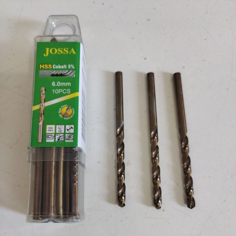 JOSSA mata bor Stenlees 6mm heavy duty / JOSSA Mata bor COBALT 6mm heavy duty