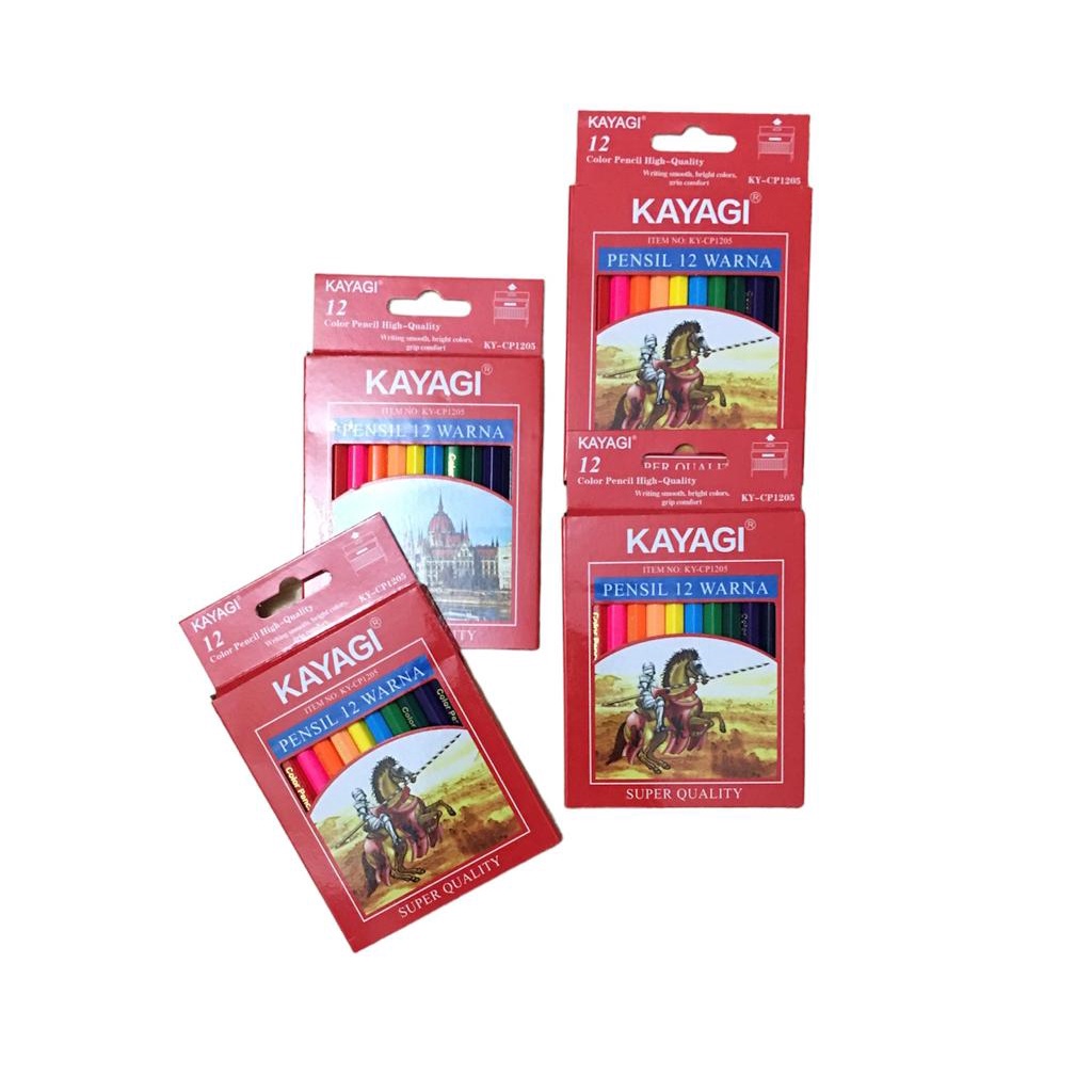 

pensil warna kayagi/KY-CP1205 COLOUR PENCIL 12 WARNA PENDEK