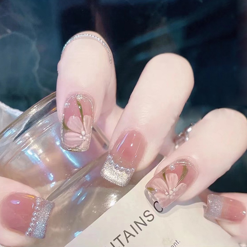 MSY Kuku palsu Tipe MJ/D/WR 24 pcs Fashion Acylic Free lem 2gr/Fake Nail Art