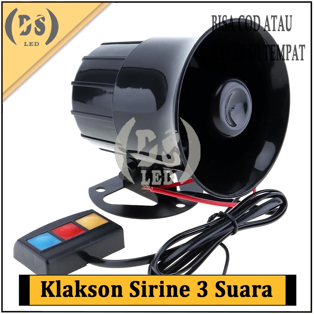 Sirine Patwal 3 suara / Klakson Sirine mini / Toa Polisi 3 Suara
