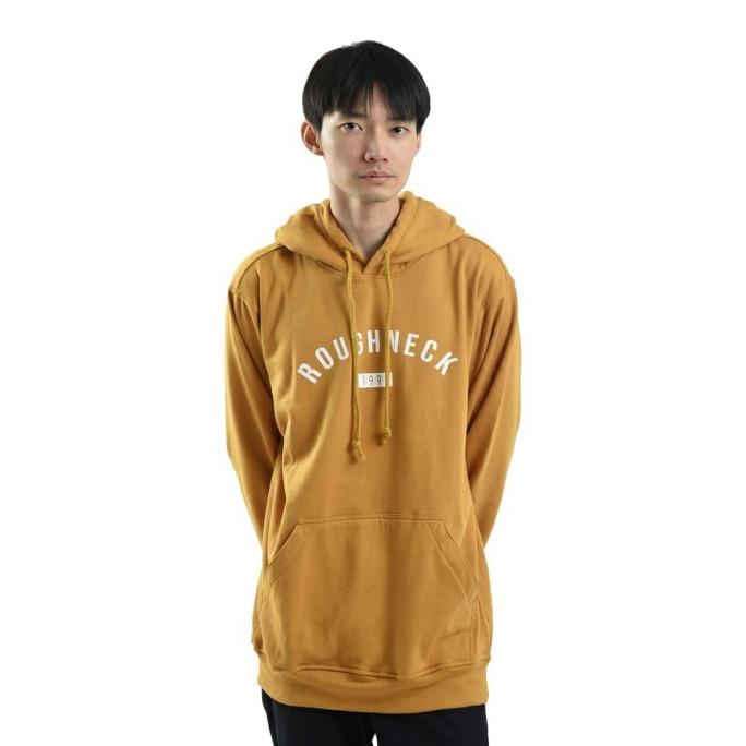 JUALJUAL Roughneck H077 Mustard Sig 1991 White Hoodie