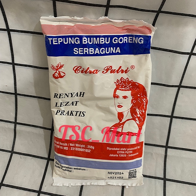 

Tepung Bumbu Serba Guna Cap Putri 250gr / Tepung Citra Putri / Tepung Putri serbaguna