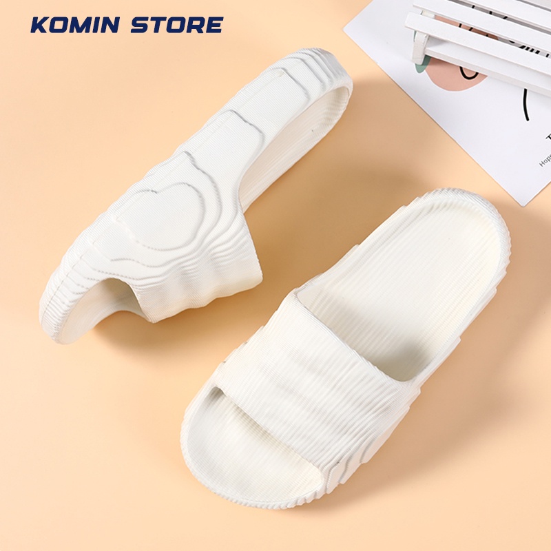 KOMIN Adilette-Sandal Wanita Sendal Rumah Pasangan Sandal Selop Karet EVA Flip Flop Tangga Non-Slip Kamar Mandi Sandal Dan Sandal Musim Panas SIZE 36-44