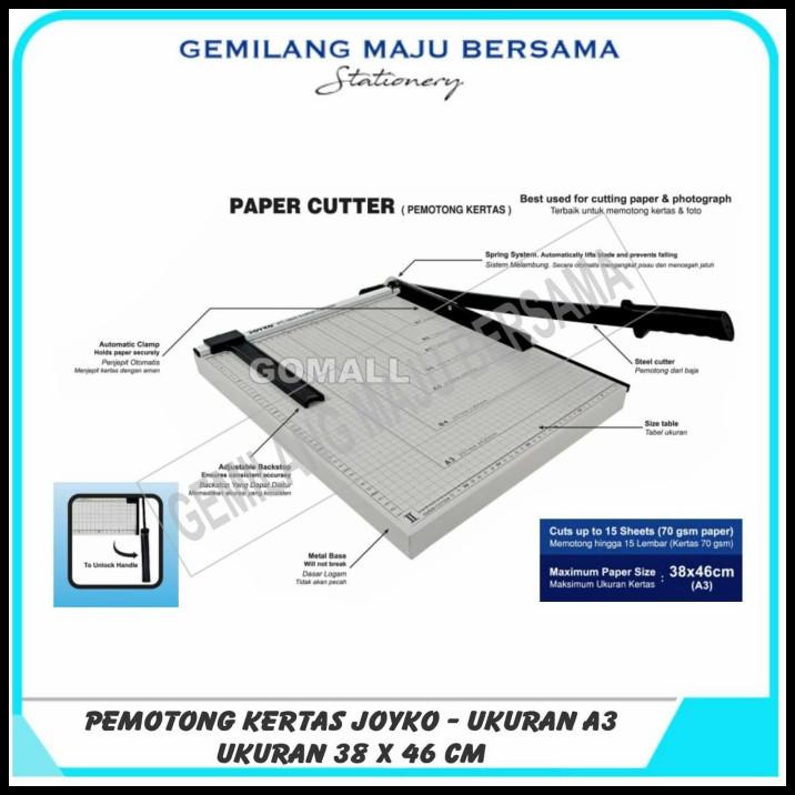 

Promo Pemotong Kertas / Paper Cutter Joyko Pc-3846 (A3)