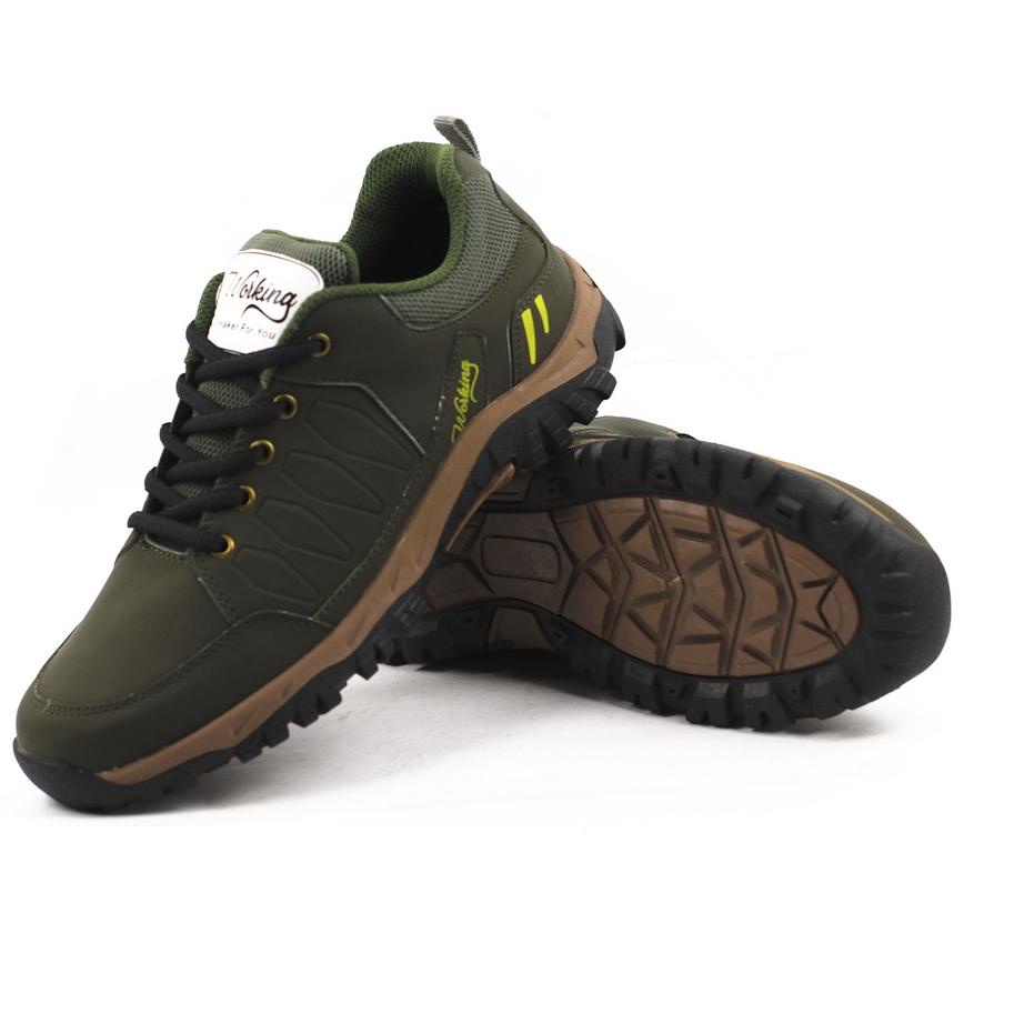 Promo - Sepatu Hiking Gunung Pria Dewasa Import Adventure Touring Offroad Outdoor Shoes Tracker T-04