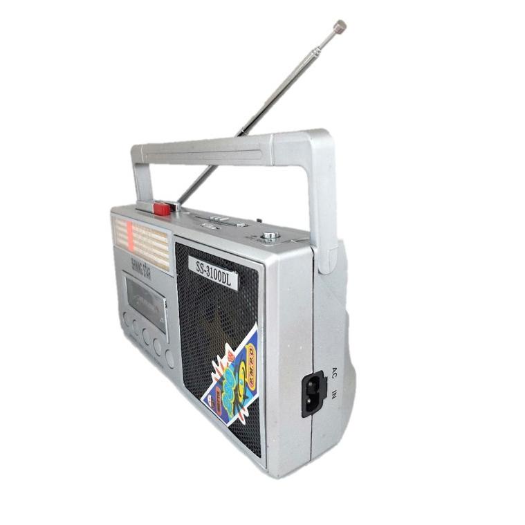 Terbaru.. Radio FM AM SW Portable Radio Tape Pemutar Kaset Pita Cassette Player
