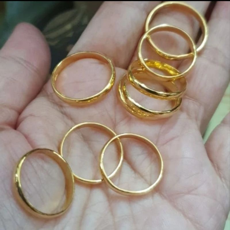 cincin kawin polos emas asli 99%