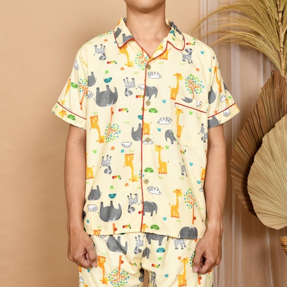 Cleopatra Piyama Pria HP ( M, L, XXL ) Bahan Microtex / Motif Karakter / Setelan Baju Tidur Celana Pendek - Part 1