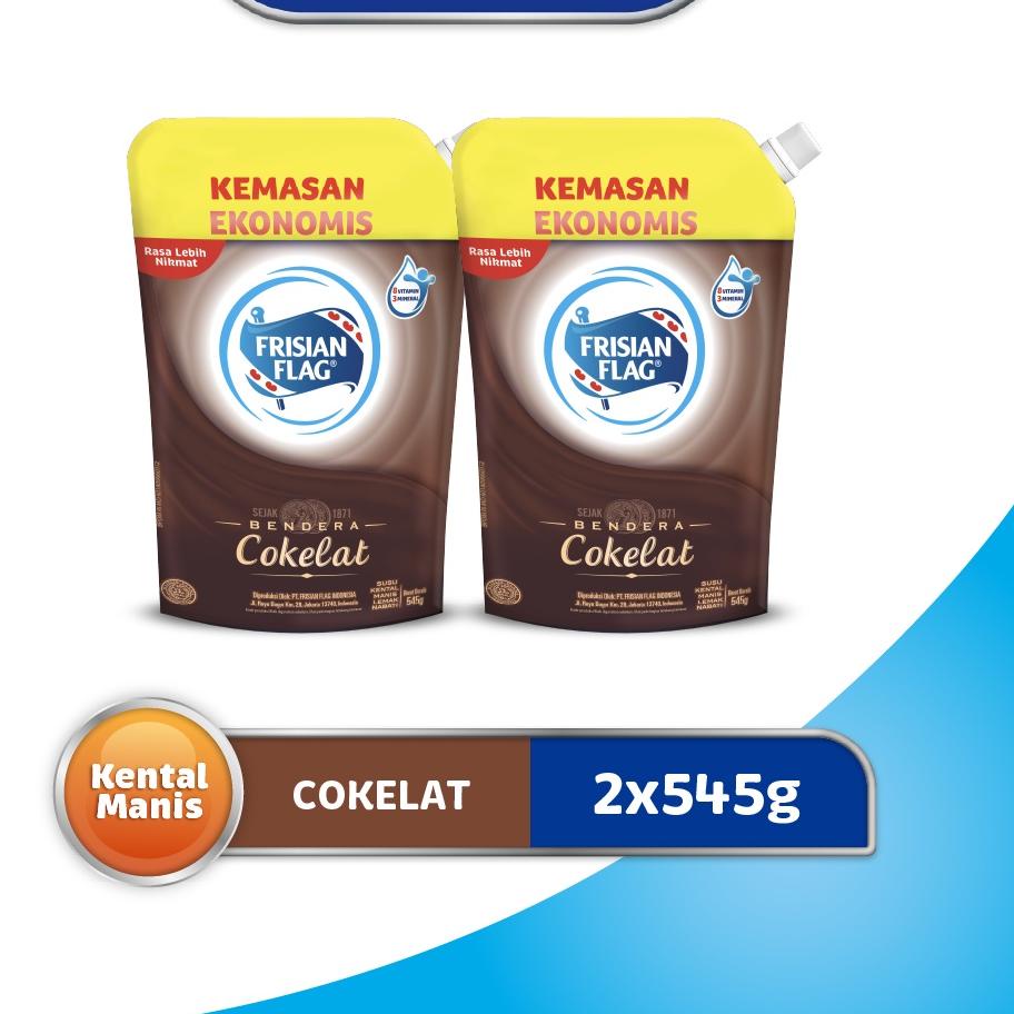

[PRODUK JKZJN] Frisian Flag Kental Manis Cokelat Pouch 545gr x 2 Pcs TZ0