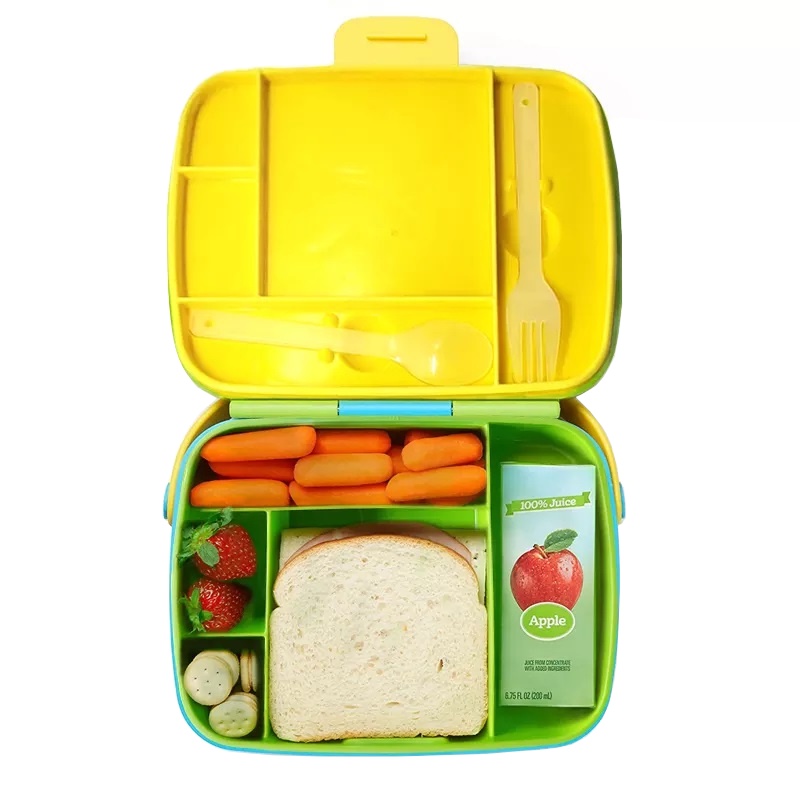 Mokuten Lunchbox Kotak Bekal Makan Anak Fun Colorful Leakproof Lunch Box