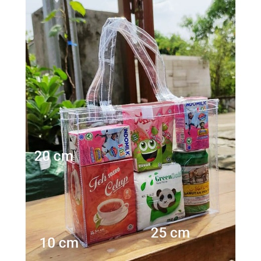 

P25xL10xT20 Goodie BagTas Mika Hampers Transparan