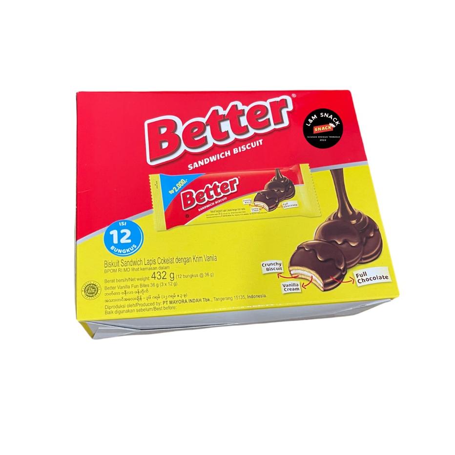 

Trend ♤ Roma Better 2000 Biskuit Cokelat Box isi 12 pcs @36gr#