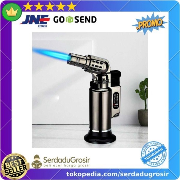 Terbaik Korek Api Gas Blow Torch Lighter Butane Flame Gun Las Bakar Daging BBQ - 1 Flame Berkualitas