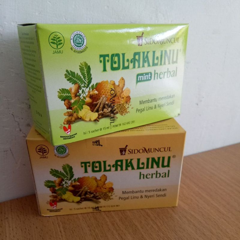 

Tolak Linu Herbal Sidomuncul 5 Sachet @ 15ml - Meredakan Pegal Linu, Nyeri Sendi