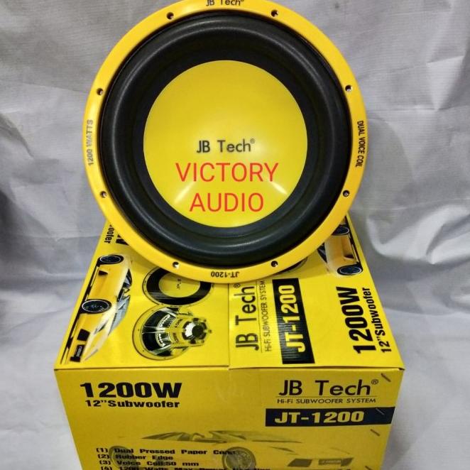 Ub242 Paket Audio Mobil Subwoofer Jb Tech Jt-1200 12 Inch Ps Box Full