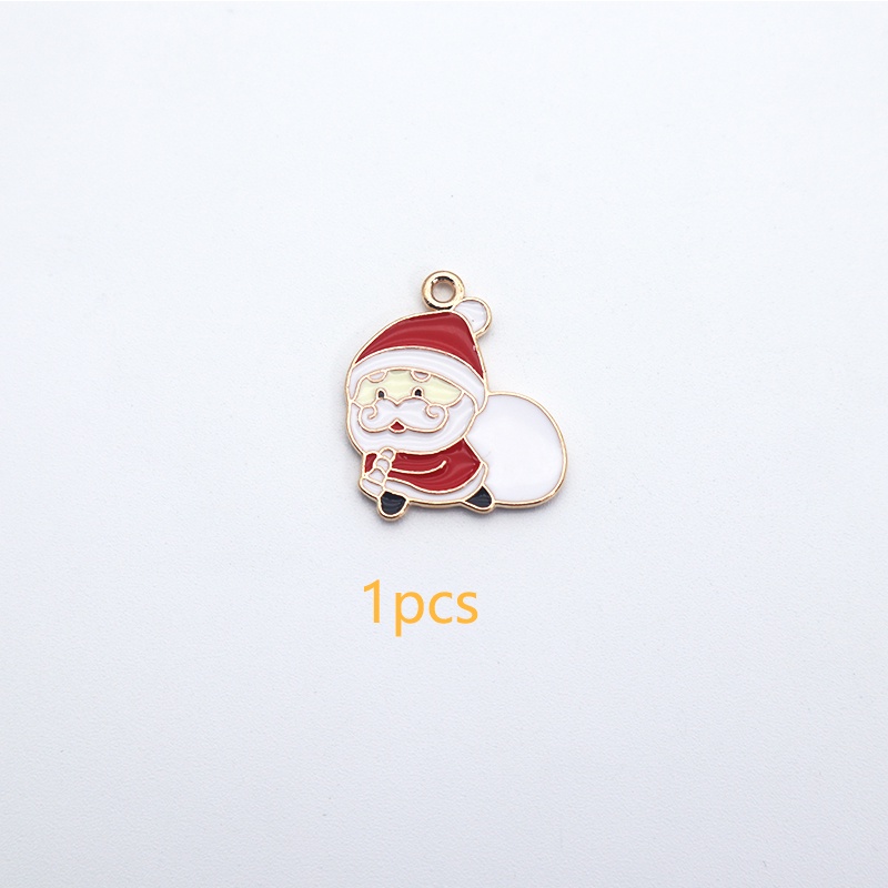 Kalung Aksesoris 8 Pcs Santa Claus Liontin Wanita Siswa Anak Paduan Liontin Aksesoris Fashion