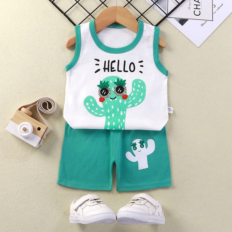 COD - Baju Setelan bayi newborn lucu / Setelan Anak unisex usia 0-2 tahun karakter