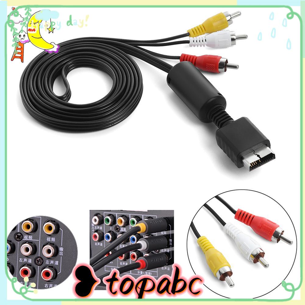 Top Video/Audio Cable TV Adaptor Kabel AV Hitam