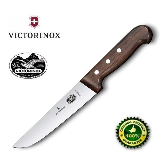 Butcher knife pisau sembelih victorinox 16 cm original kayu 5.5200.16