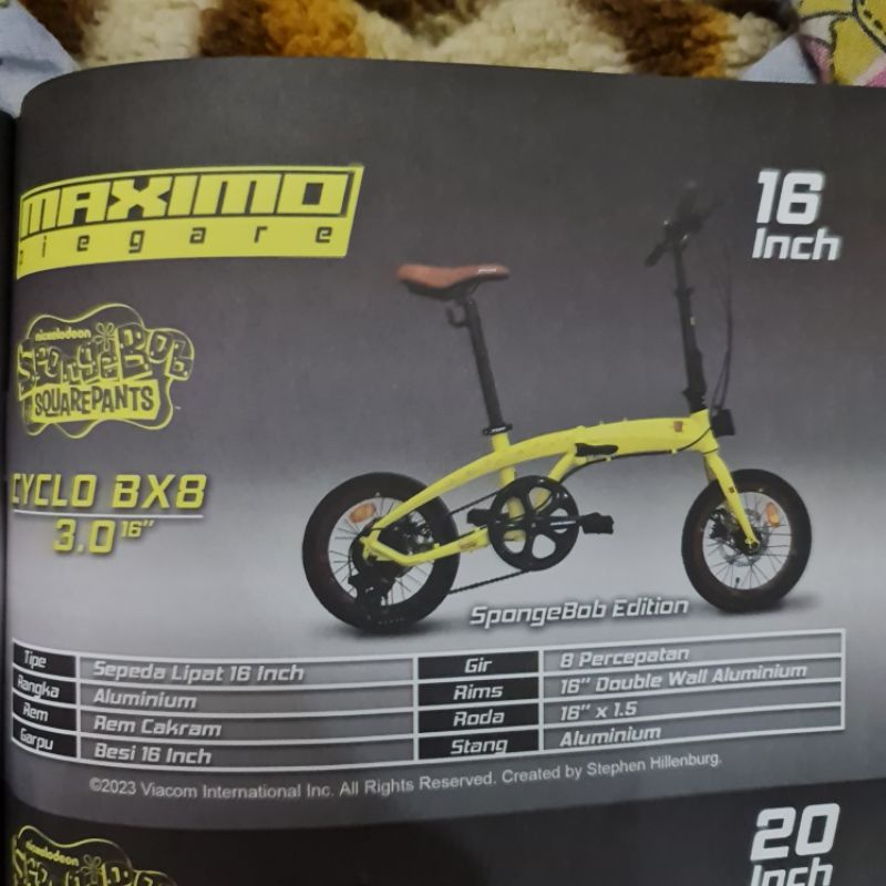 Sepeda Lipat 16 Family Maximo Piegare Cyclo BX8 BX 8 3.0 3