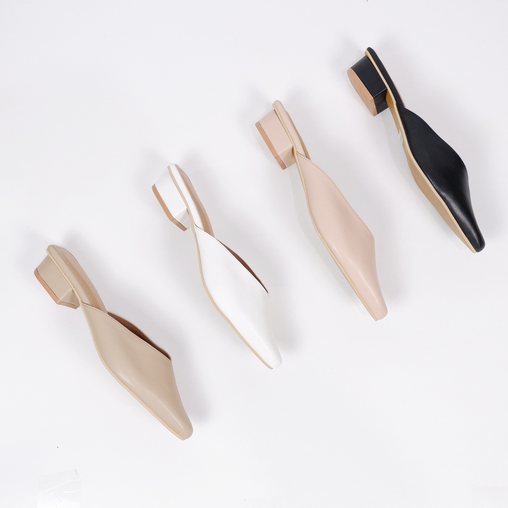 Padushee.id - sepatu wanita || ADELIA || heels wanita / mules wanita 3 cm