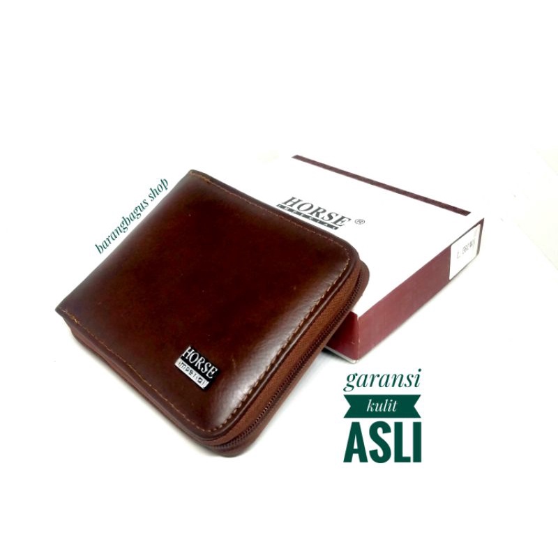 Dompet kulit asli pria wanita original Imperial Horse model seleting putar