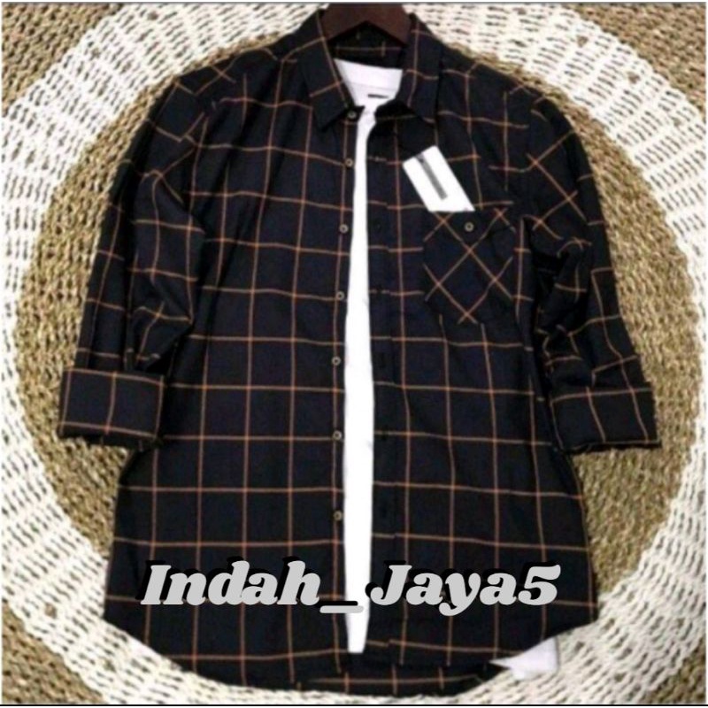 Kemeja Flanel Impor Pria Kualitas Premium Lengan Panjang Unisex Hem Flannel Baju Flanel Pria Wanita Motif Kotak Kotak