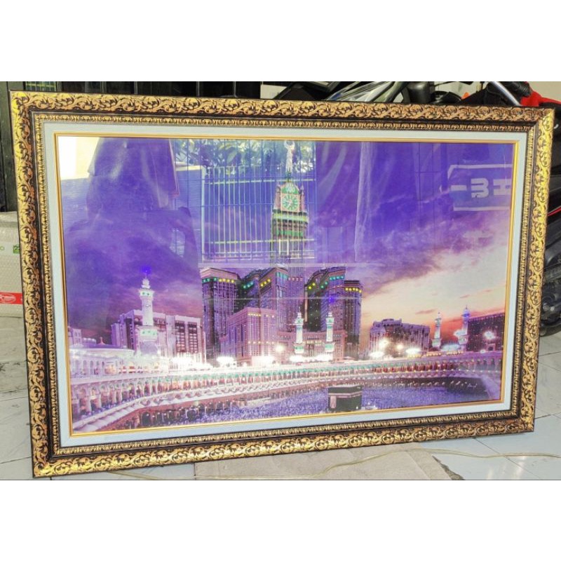 Lukisan Kaligrafi Ka'bah Lampu