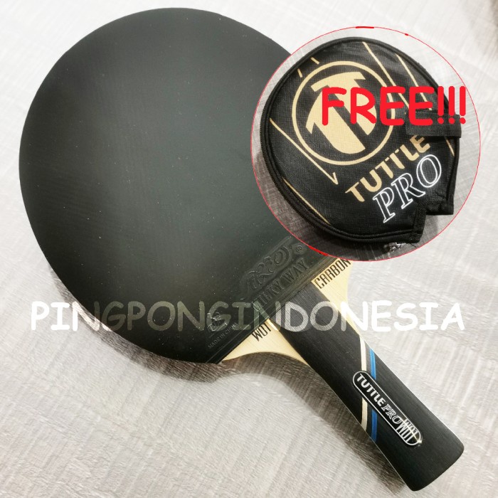 Tuttle PRO W01 Carbon Set-Rakitan Bet Bat Pingpong Tenis Meja OFF W-01