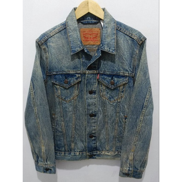 Jaket Jeans Levis size S fit M slim mulus  mantul