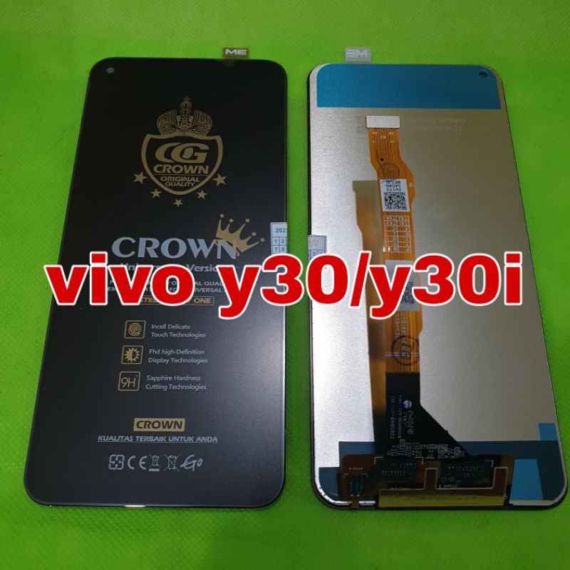 lcd ts touchscreen vivo y30 / y30i fullset crown super