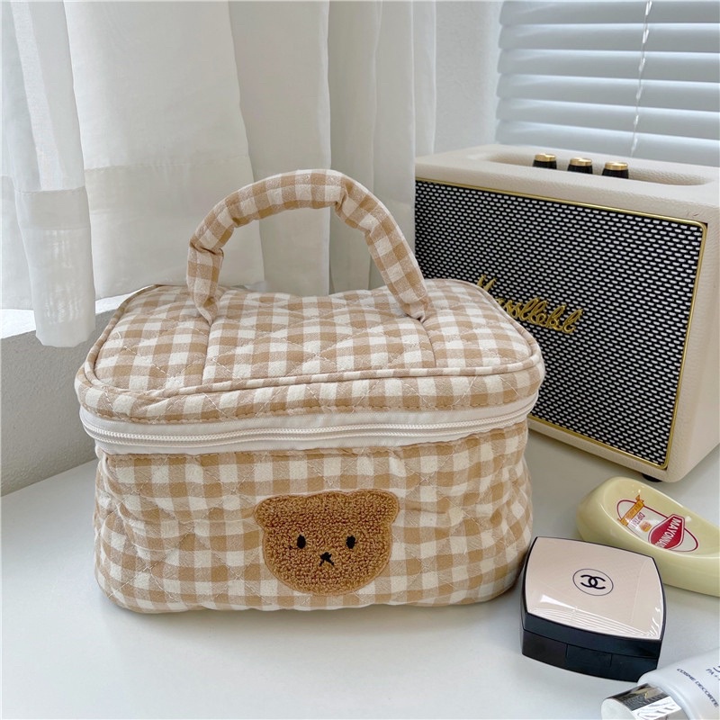 DECLYN COSMETIC BAG / TAS PENYIMPANAN PORTABEL WANITA BERKAPASITAS BESAR / POUCH MAKE UP TAHAN AIR / TAS MAKE UP TRAVEL MOTIF LUCU / TAS KOSMETIK TRAVEL PERJALANAN WANITA / TAS PERALATAN MANDI / TAS SKINCARE / POUCH ORGANIZER