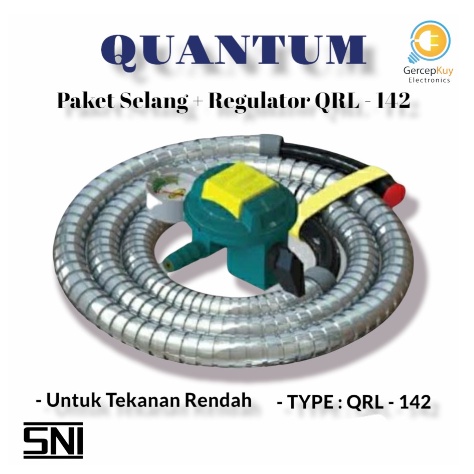 Selang Gas Paket Regulator Meter QUANTUM QRL -142